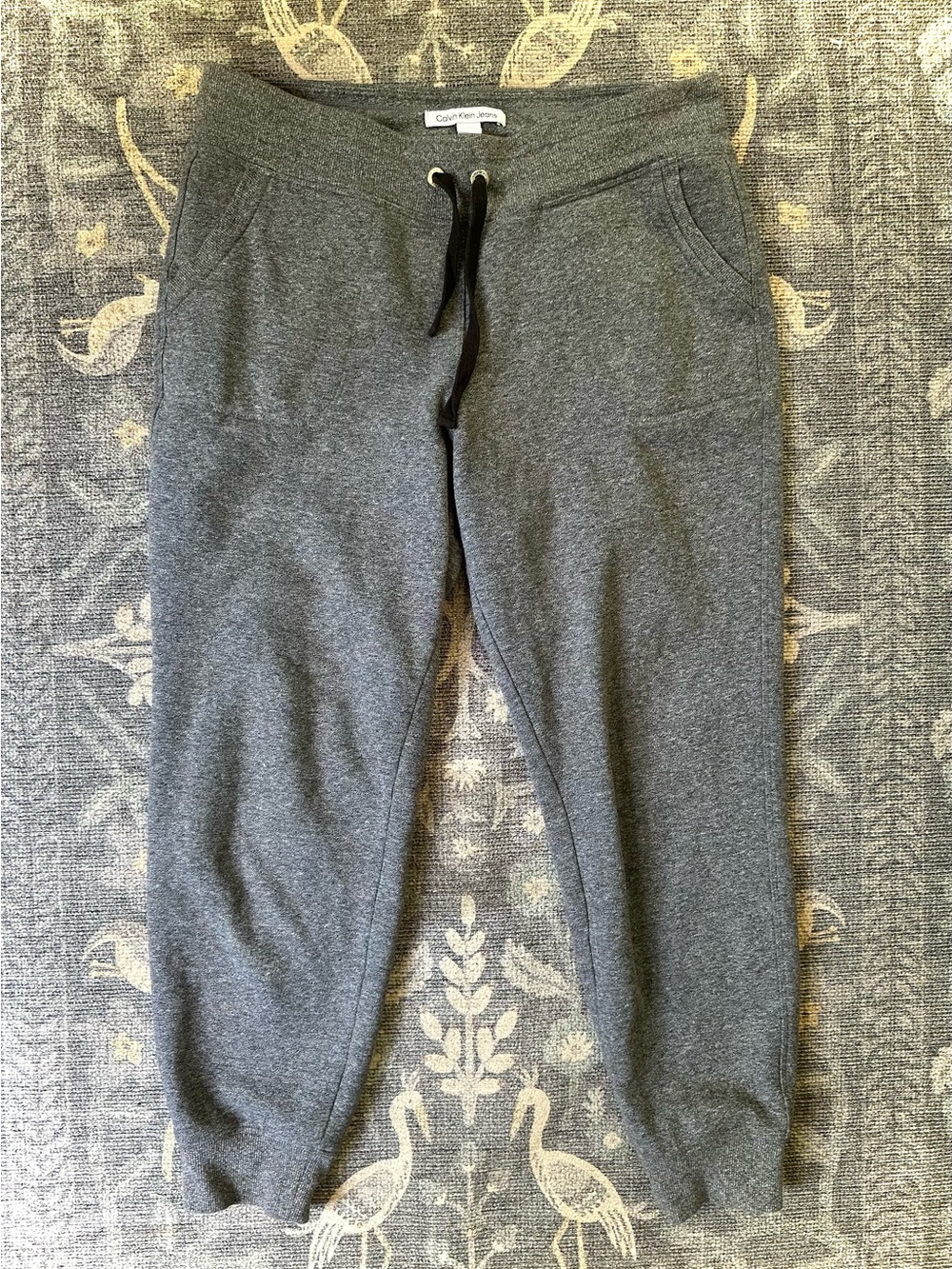 Calvin Klein Jeans Gray Drawstring Jogger Sweatpants Size L